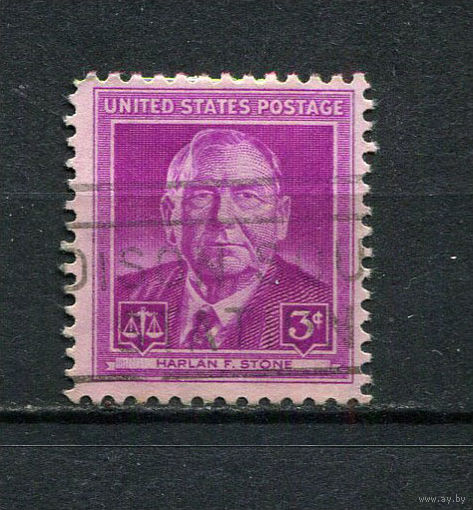 США - 1948 - Харлан Фиск Стоун - [Mi. 578] - полная серия - 1 марка. Гашеная.  (Лот 67Dv)