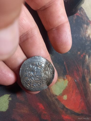 Пражский грош Карл I (1346-1378 г.) KAROLVS PRIMVS серебро нечастая (1)