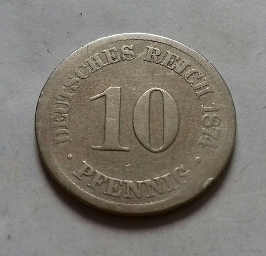 10 пфеннигов, Германия 1874 A