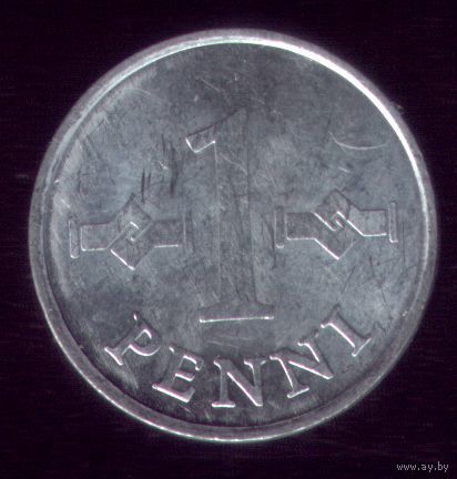 1 пенни 1971 год Финляндия