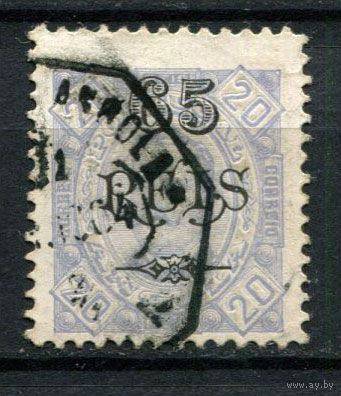 Португальские колонии - Ангола - 1902 - Надпечатка 65 REIS на 20R - [Mi.57] - 1 марка. Гашеная.  (Лот 77AN)