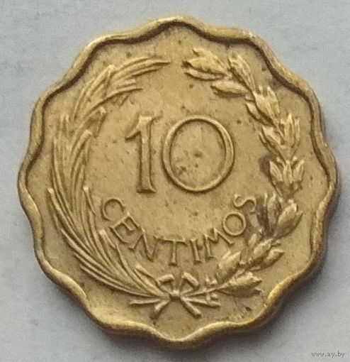 Парагвай 10 сентимо 1953 г.