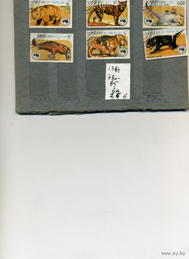 ЛАОС, 1984,   ФАУНА,   6м (на "СКАНЕ" справочно приведены номера и цены по Michel)