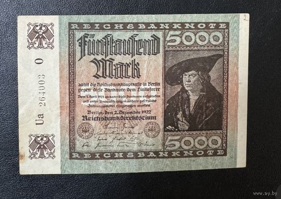 5000 марок 1922