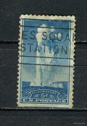 США - 1934 - Национальный парк 5С - [Mi.368] - 1 марка. Гашеные.  (Лот 69CS)