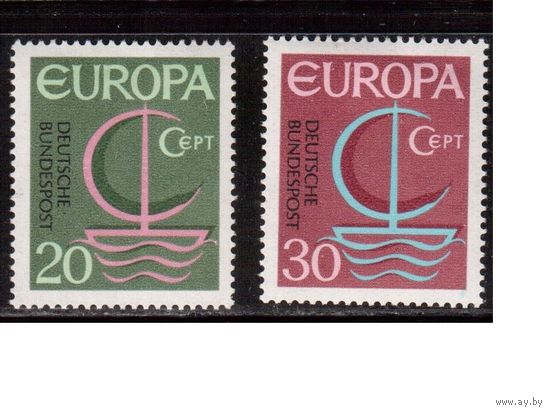 Германия(ФРГ)-1966,(Мих.519-520), ** ,  ЕВРОПА