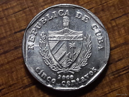 Куба 5 сентаво 2000