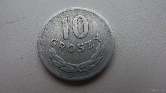 Польша 10 грошей  1966