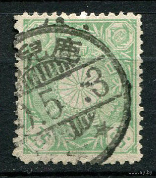 Японская империя - 1899/1906 - Хризантема 25S - [Mi.85] - 1 марка. Гашеная.  (Лот 48U)