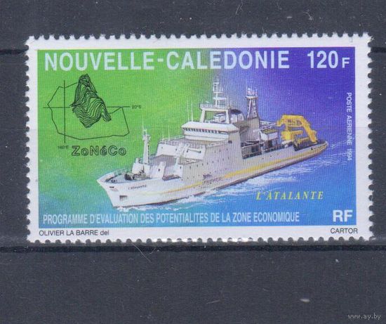 [2334] Новая Каледония 1994. Корабль. Одиночный выпуск MNH.Кат.3,4 е.