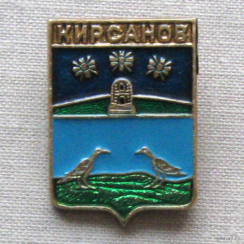Значок герб города Кирсанов 17-10
