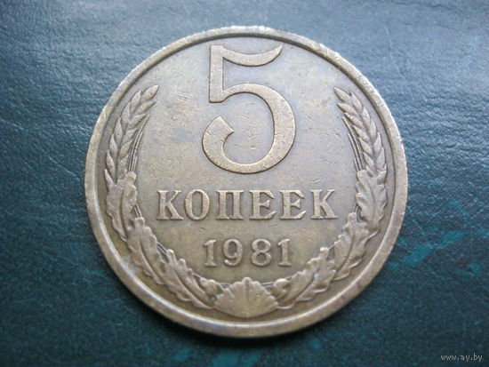 5 копеек 1981 г. СССР.