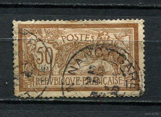 Франция - 1900/1917 - Аллегория 50C - [Mi.97x] - 1 марка. Гашеная.  (Лот 78CS)