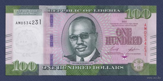 Либерия, 100 долларов 2022 г., P-W41, UNC