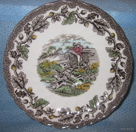 2 Блюдца/две Мини-тарелочки - от мануфактуры Myotts Country Life Fine Staffordshire Ware: Made in England. Винтажные., как на фото, только цветной расскрас может быть различен на обоих и отличаться от