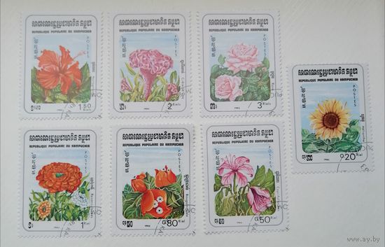 Камбоджа /1983/ Флора - Цветы / Серия 7 марок