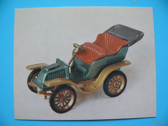 Гуров Н.(фото), Опель "Даррак" (1902); 1987, чистая (открытка-визитка), мини-формат.