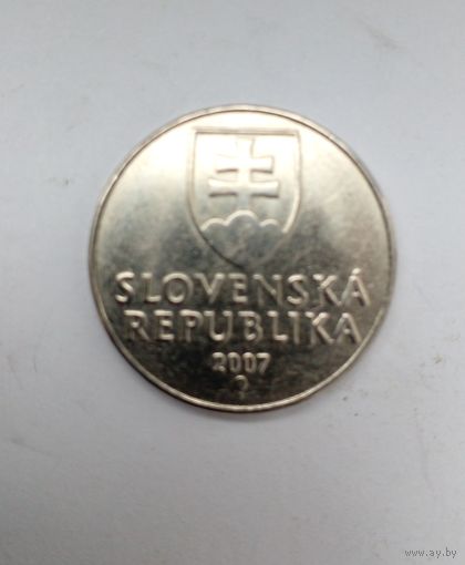 Словакия.2 кроны 2007 г