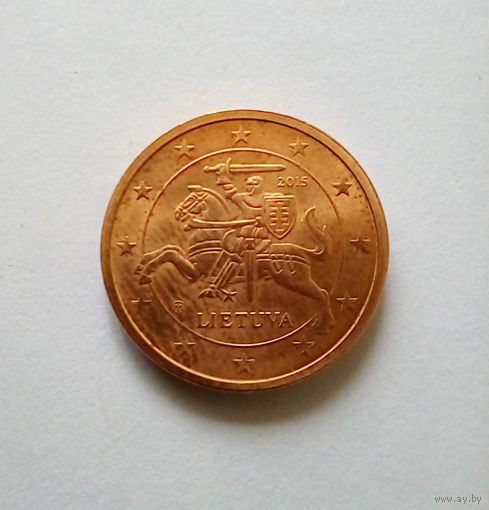 Литва 2 евроцента 2015 г