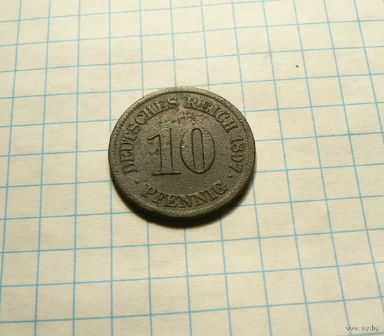 10 пфеннигов 1897 A - Берлин