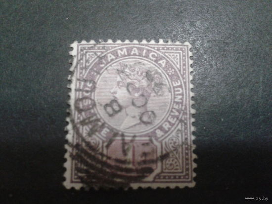 Ямайка, колония Англии 1889 королева Виктория 1 пенни