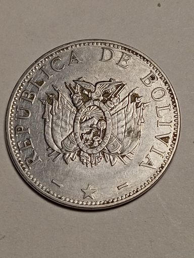 Боливия 1 боливиано 2001 года .