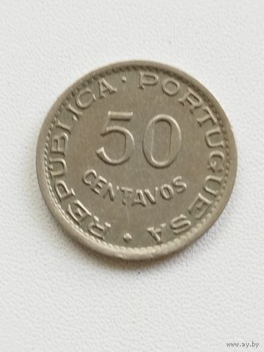 Мозамбик 50 сентаво 1951 год Португальская колония