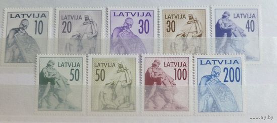 ЛАТВИЯ- Latvia \107\скульптура 1992 Mi 326-334  MNH