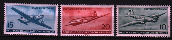 1956 Германия ГДР Авиация самолеты Mi-513-5153 3х-марки**\\Б