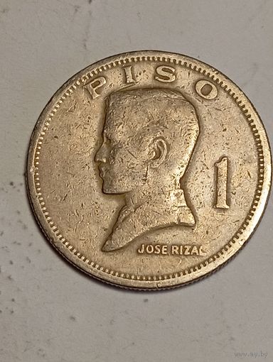 Филиппины 1 песо 1972  года .