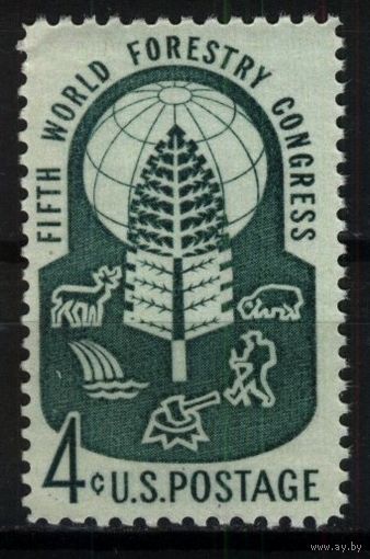 США 1960 Mi# 786 SC# 1156 (MNH**) Всемирный конгресс лесоводов