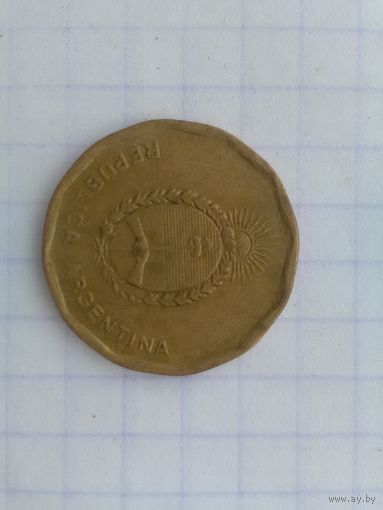 10 центов 1986 г. Аргентина.