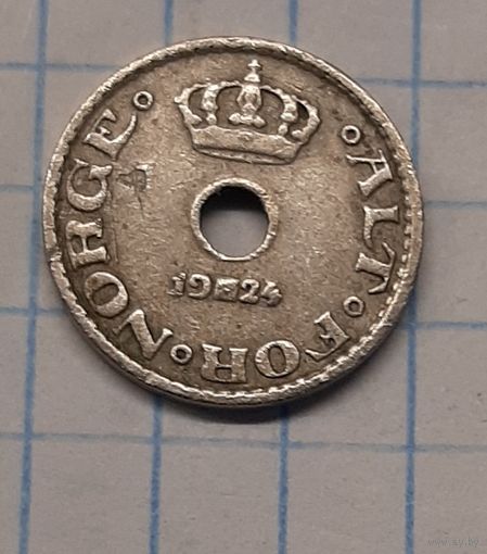 Норвегия 10 эре 1924г. km383