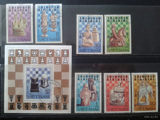 Вьетнам 1983 Шахматы Полная серия с блоком Михель-4,5 евро гаш