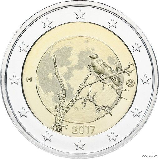 2 евро 2017 Финляндия Природа Финляндии UNC из ролла