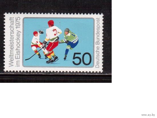 Германия(ФРГ)-1975,(Мих.835), ** , Спорт, Хоккей