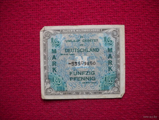 Германия 1\2 марки 1944 г