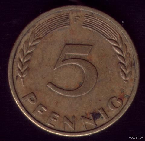 5 пфеннигов 1950 год F Германия 2