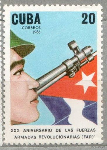 1 марка, 1986г.,гаш. Куба.