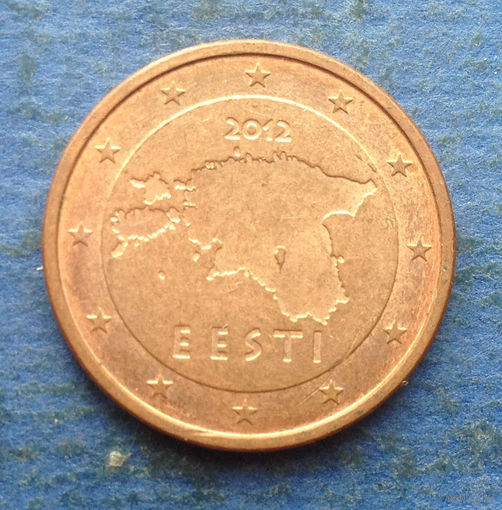 Эстония 2 евроцента 2012