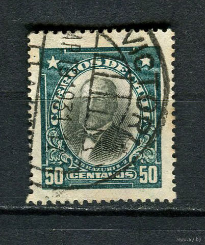 Чили - 1926/1930 - Федерико Эррасурис Саньярту 50С - [Mi.162] - 1 марка. Гашеная.  (Лот 76Dt)