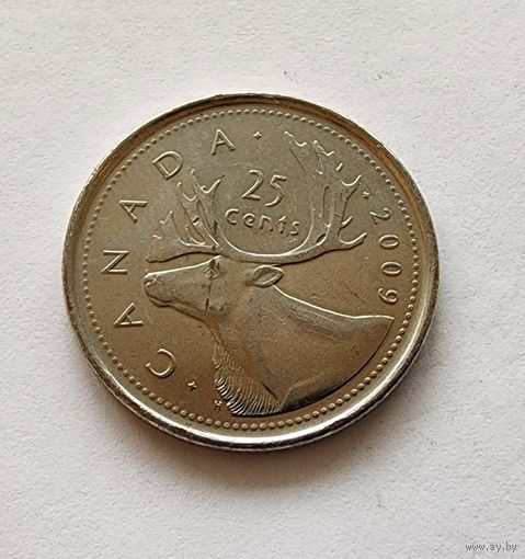 Канада 25 центов, 2009