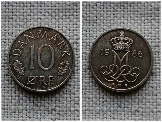 Дания 10 эре 1986