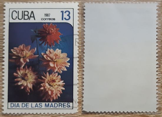 Куба 1987 День матери - Цветы.13 с