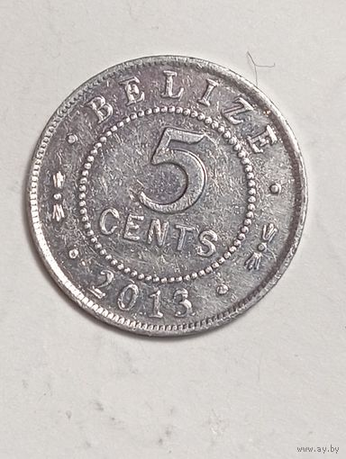 Белиз 5 центов 2013 года .