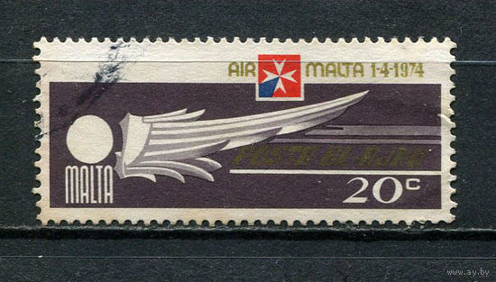 Мальта - 1974 - Авиапочта 20С - [Mi.490] - 1 марка. Гашеная. (LOT Ai1)