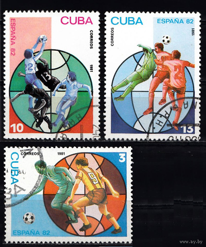 Футбол 1982 ЧМ Испания спорт КУБА 3м (гашеные) (АНД)