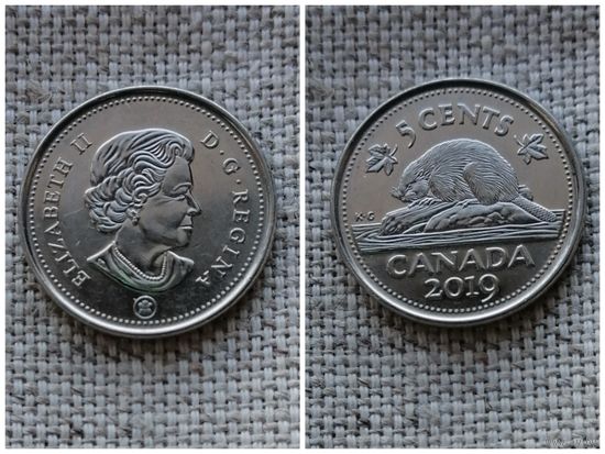 Канада 5 центов 2019