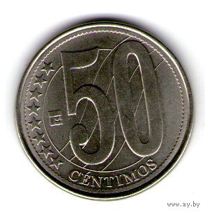 Венесуэла 50 сентимос 2007 года.