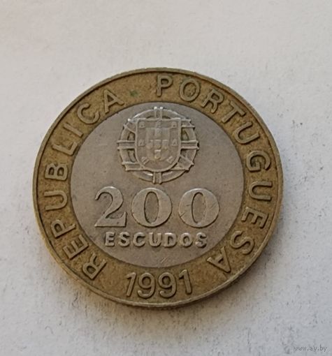 Португалия 200 эскудо, 1991